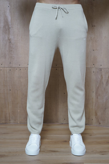 Capo Knitted Joggers - Stone