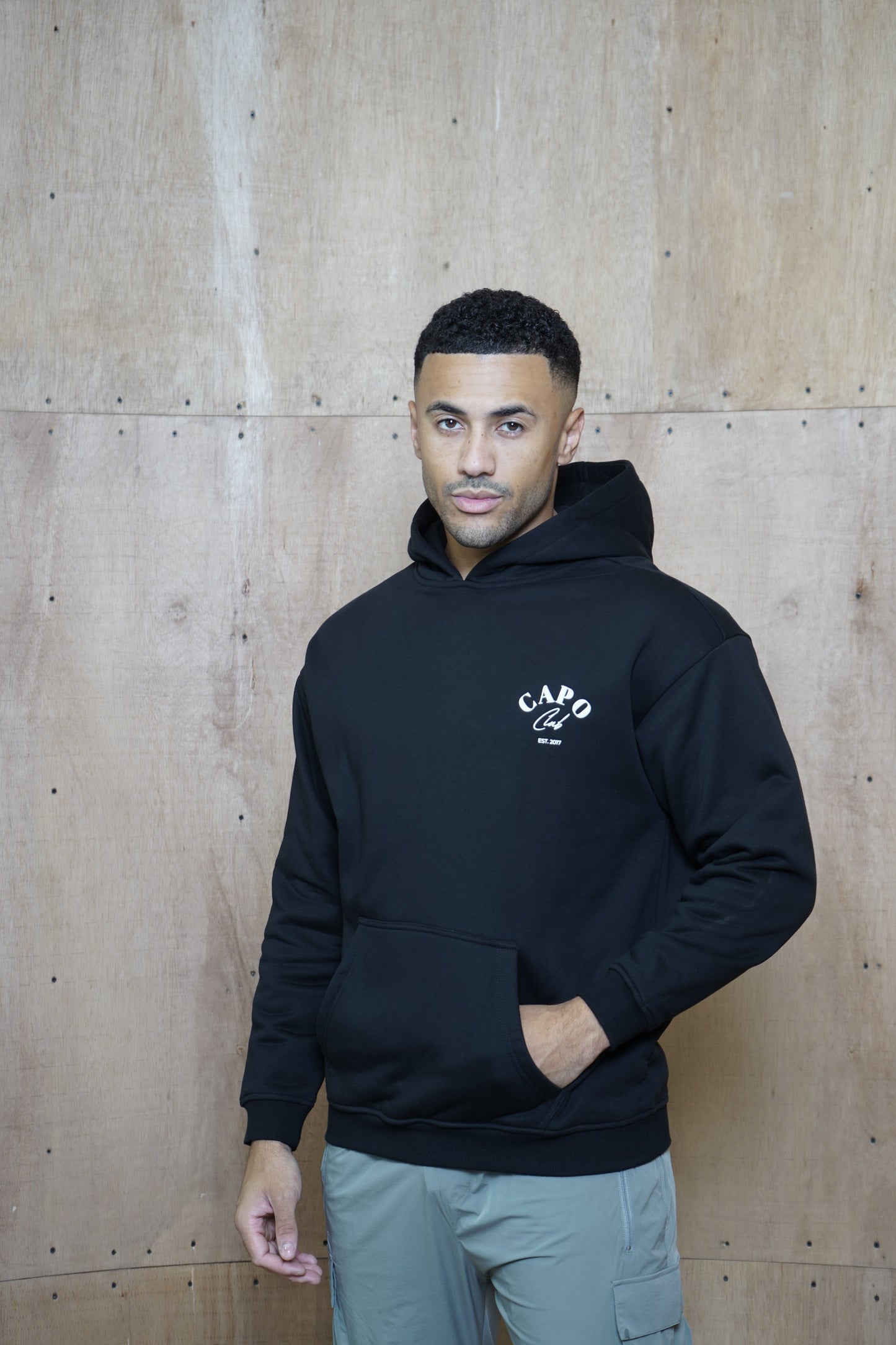 Capo Club Relaxed Hoodie - Black