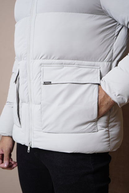 Capo Puffer Coat - Stone