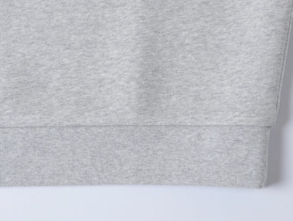 630 GSM BOXY CROPPED FIT 'FLOWER GRAY' CREWNECK