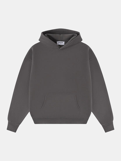 360 GSM CROPPED FIT 'FOG GRAY' HOODIE