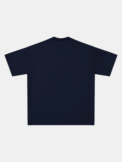 320 GSM LOOSE FIT 'NAVY BLUE' T-SHIRT