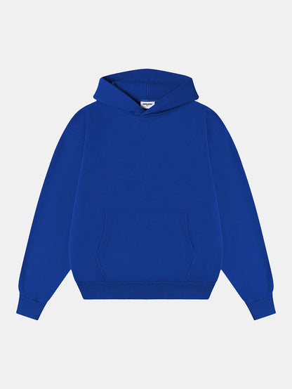 480 GSM LOOSE FIT 'CHEMICAL BLUE' HOODIE