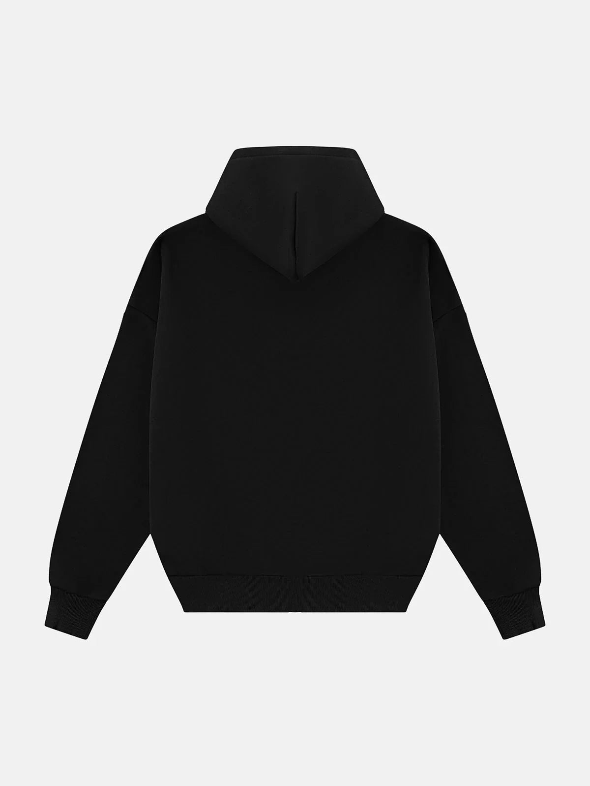 500 GSM BOXY CROPPED 'BLACK' HOODIE