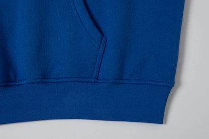 360 GSM CROPPED FIT 'CHEMICAL BLUE' HOODIE