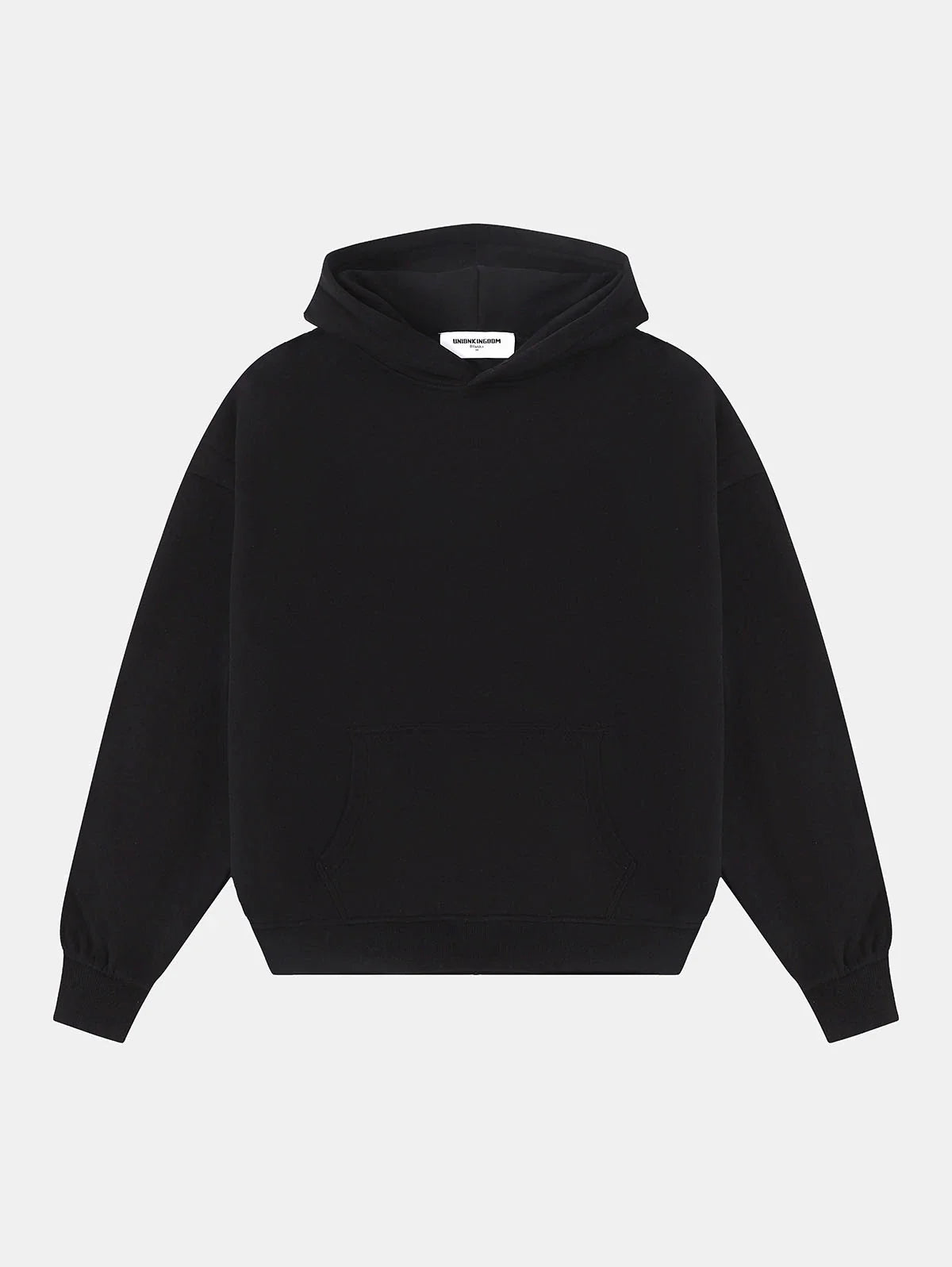 360 GSM CROPPED FIT 'BLACK' HOODIE
