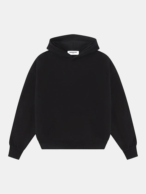 360 GSM CROPPED FIT 'BLACK' HOODIE