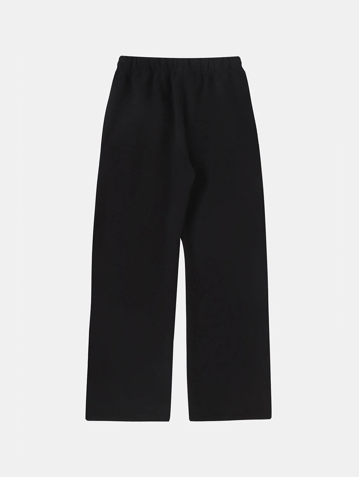 360 GSM NORMAL FIT STRAIGHT 'BLACK' PANTS