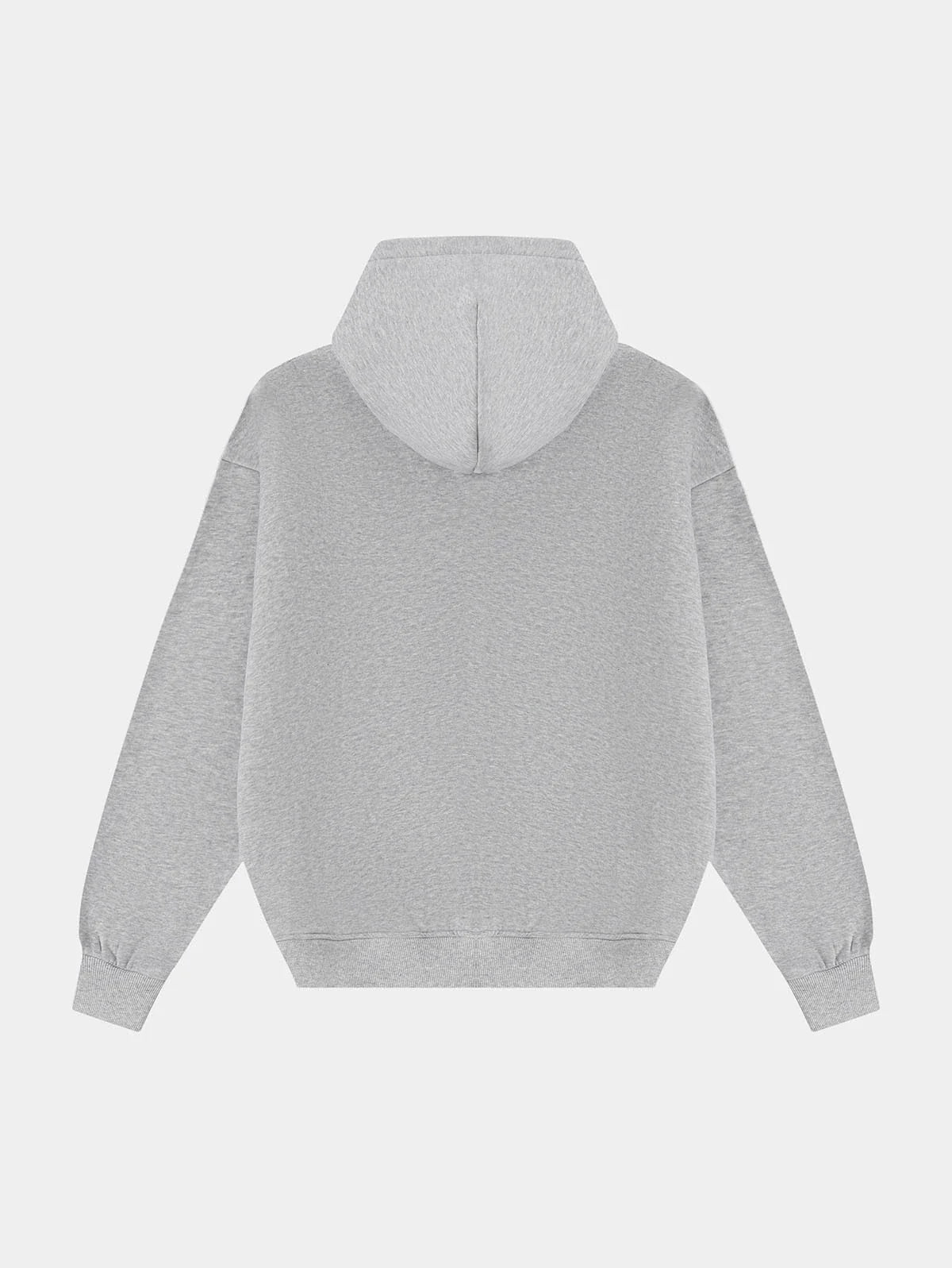 360 GSM CROPPED FIT 'FLOWER GRAY' HOODIE