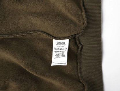 500 GSM BOXY CROPPED 'OLIVE' HOODIE