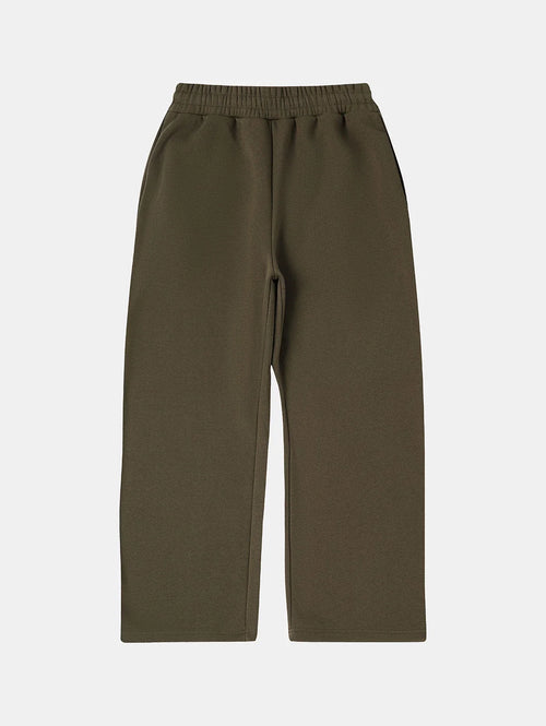 500 GSM LOOSE FIT WIDE LEG 'OLIVE' SWEATPANTS