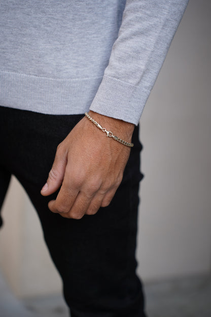 Capo Egyptian Cotton Crew Neck Jumper - Grey