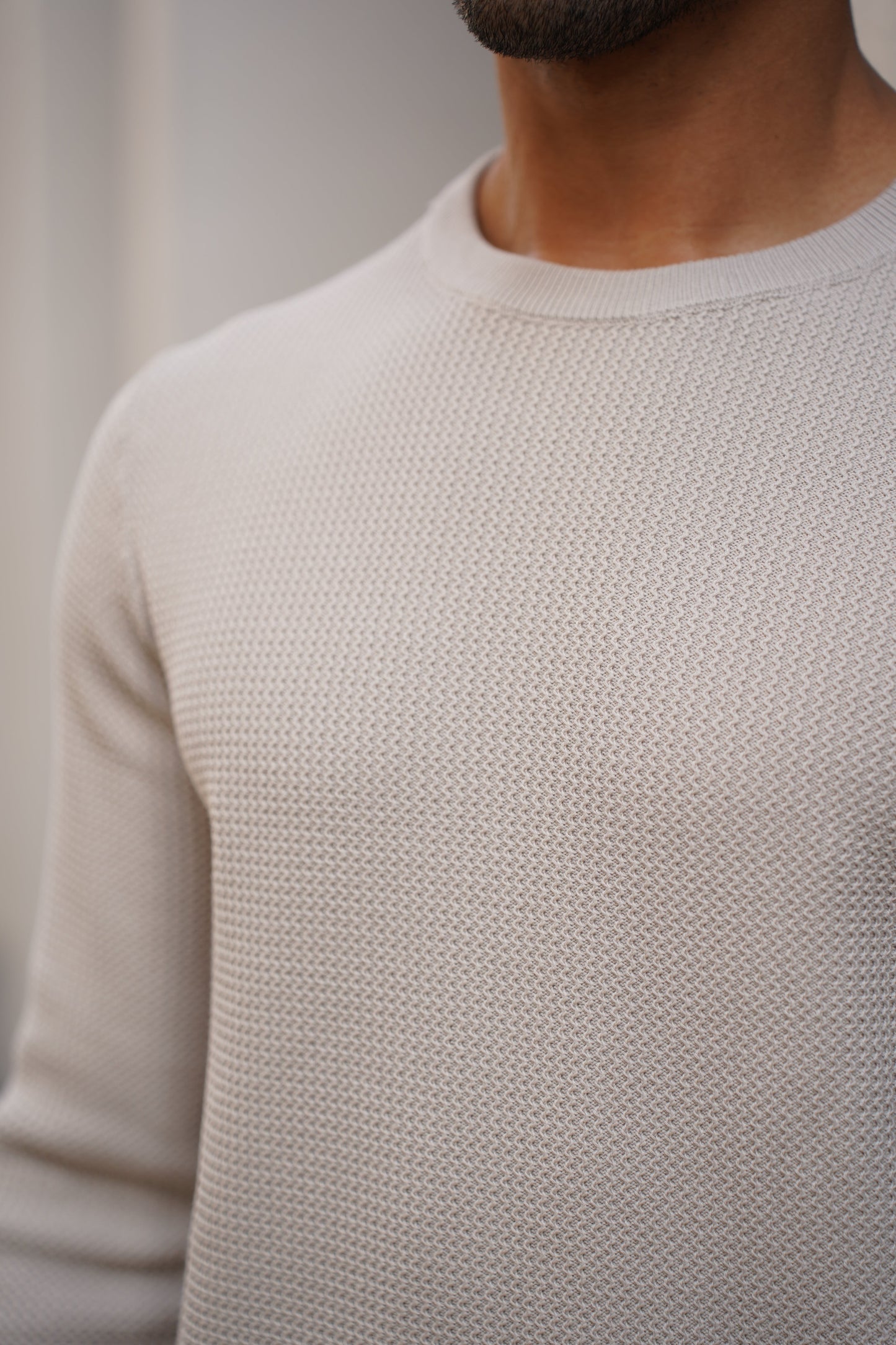 Capo CABLE Knit Jumper - Stone