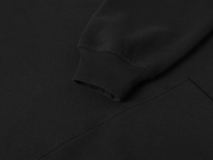 480 GSM TERRY LOOSE FIT 'BLACK' HOODIE