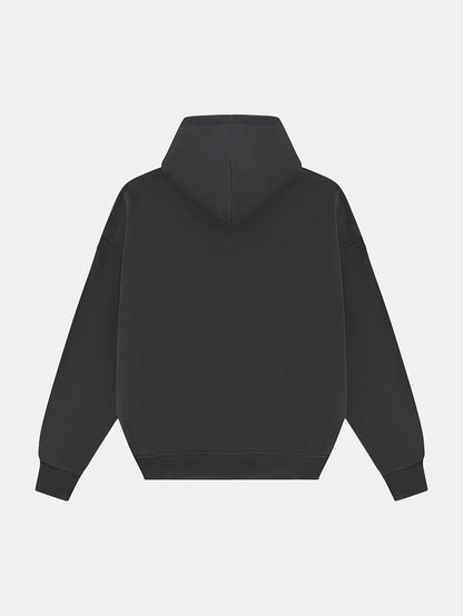 360 GSM CROPPED FIT 'DARK GRAY' HOODIE