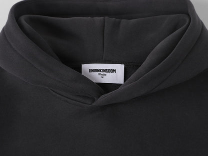 360 GSM CROPPED FIT 'DARK GRAY' HOODIE