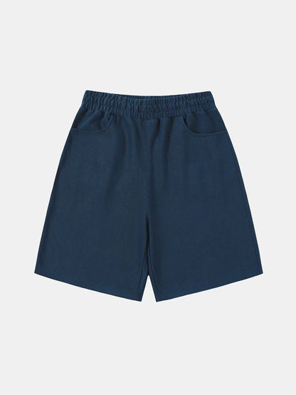 420 GSM MID-LENGTH LOOSE FIT 'PRUSSIAN BLUE' SHORTS